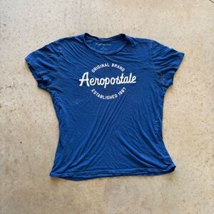 Aeropostale Women's Navy Graphic Tee